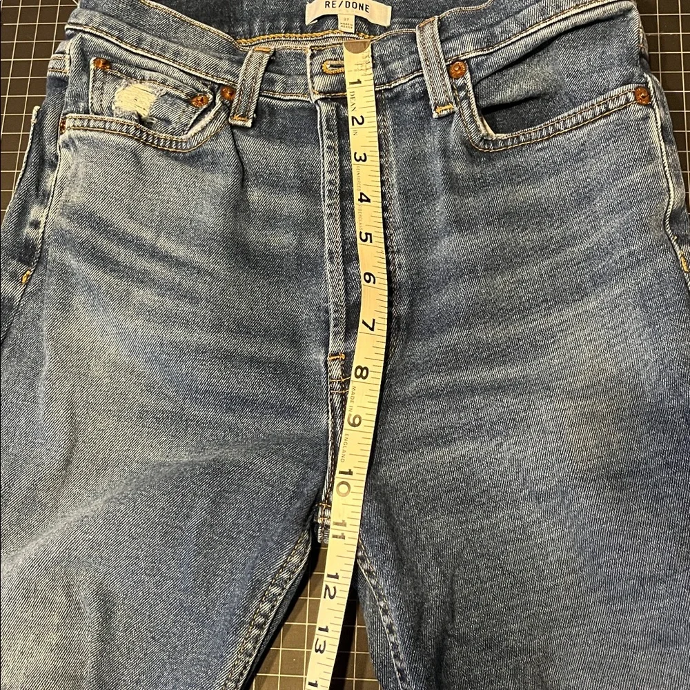 Re/Done Seventies Stove Pipe 27 Blue Straight Jeans distressed - Picture 8 of 9